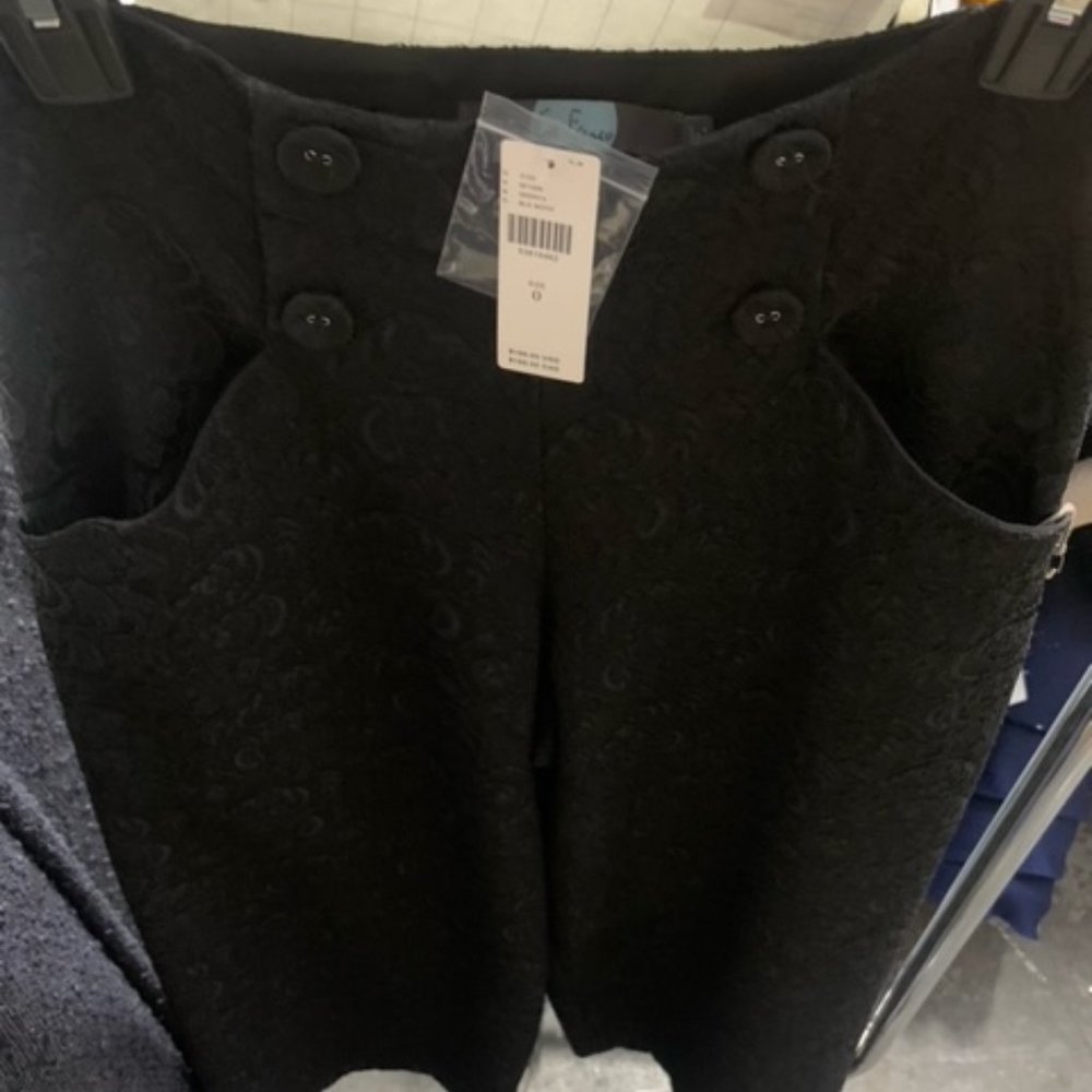 Eva Franco Anthropologie Jeunie Jacquard Wide Leg Trousers - Picture 5 of 6